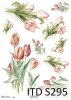 papier decoupage tulipany*decoupage paper tulips